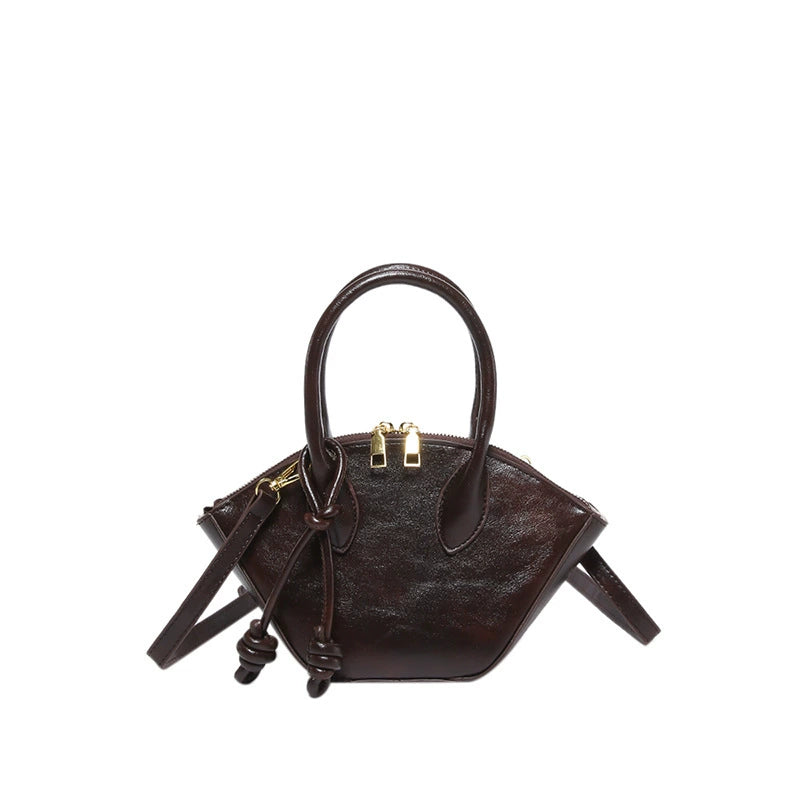 Fashionable Women's 2026 Simple Retro Office Handbag Autumn New Exquisite Handbag Crossbody Basket Bucket Bag