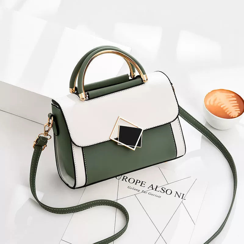 Cross-Border Women's Bags 2025 New Trendy Textured Bags Korean Style Fashionable Large-Capacity Small Square Bag Single Shoulder Crossbody Bag