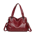 Vintage Women's Handbag Shoulder Crossbody Bag 2025 New Fashion Large Capacity Soft Leather Mother Bag Cross Border