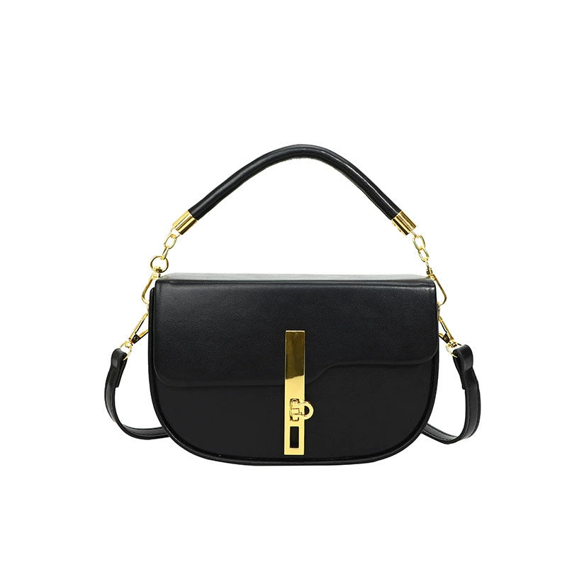 Fresh and sweet texture saddle bag trend underarm lock single shoulder messenger bag fashion cross-border handbag women's