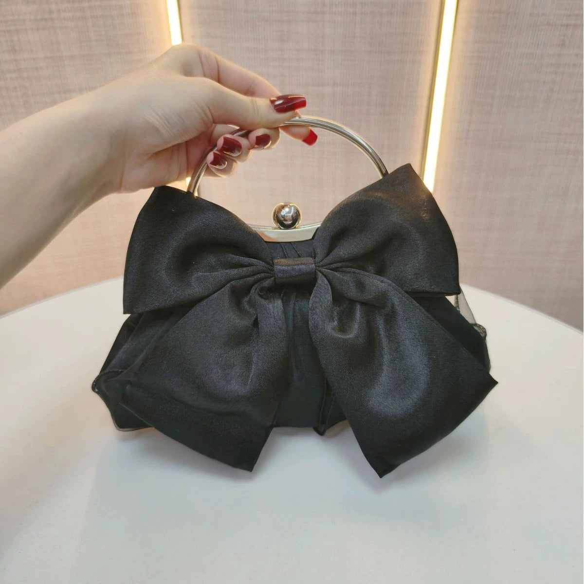 Cross-border Hot Selling White Wedding Bag Butterfly Banquet Handbag Fairy Bag Dinner Handbag High-class Cheongsam Gift Bag