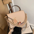 Cross-Border Export Women's Bag 2025 New Chain Shoulder Crossbody Bag Fashionable Versatile Handheld Small Square Bag Bags Wholesale