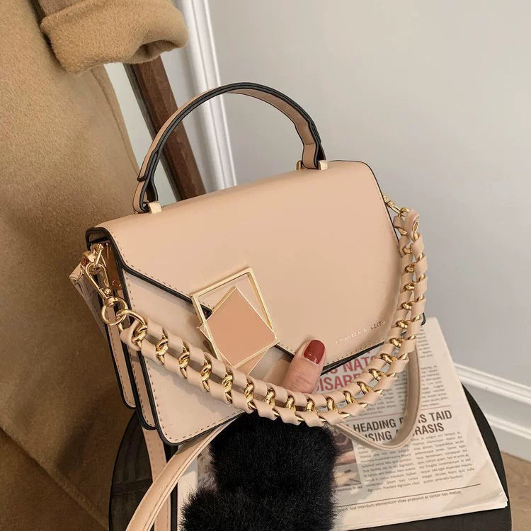 Cross-Border Export Women's Bag 2025 New Chain Shoulder Crossbody Bag Fashionable Versatile Handheld Small Square Bag Bags Wholesale