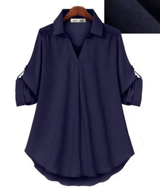 spring and autumn new shirt loose slim long sleeve versatile top