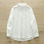 2024 Spring and Autumn New Style Casual Literary Small Round Neck Solid Color Double-Layer Yarn Long Sleeve Easiest for Match Shirt Women's Bottoming Top