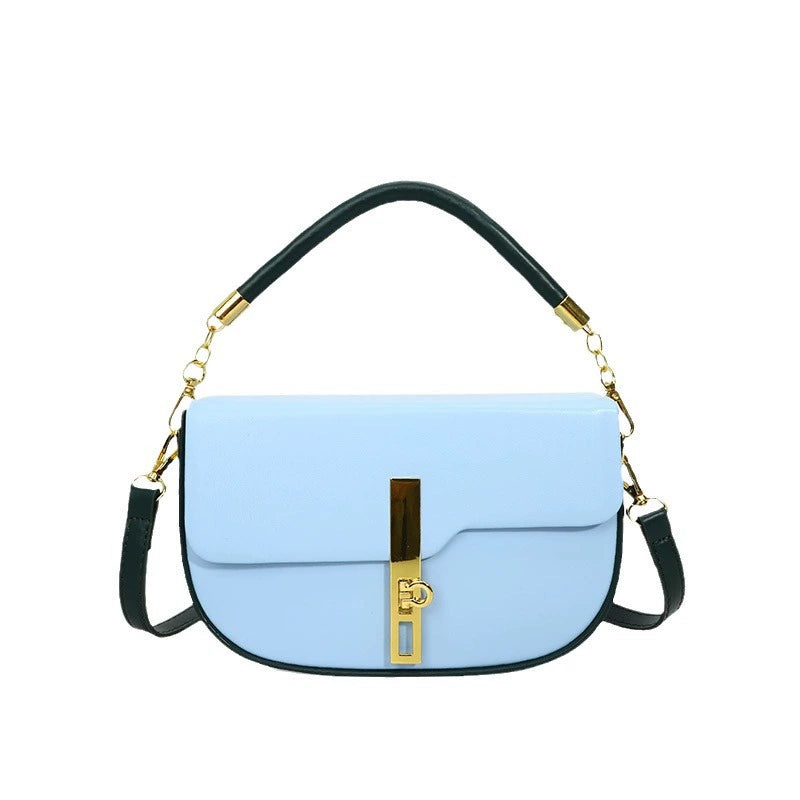 Fresh and sweet texture saddle bag trend underarm lock single shoulder messenger bag fashion cross-border handbag women's