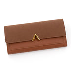 New Women's Wallet Fashion Simple Women's Pu Long Wallet Wallet Multi-Card Slot Card Holder Clutch Bag Wholesale
