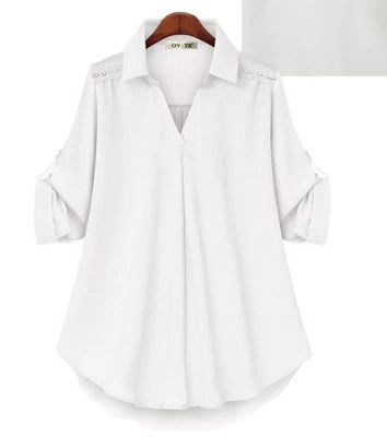 spring and autumn new shirt loose slim long sleeve versatile top