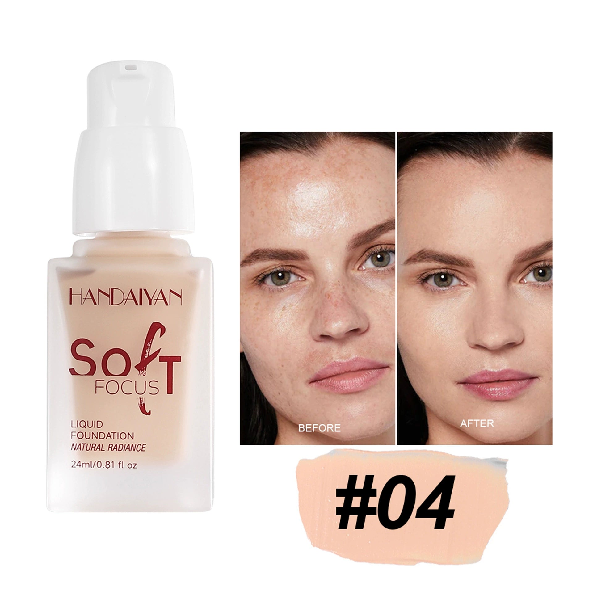 Cross-border foundation, long-lasting and non-transferable, handaiyan foundation, moisturizing and non-cakey, cosmetic wholesale.