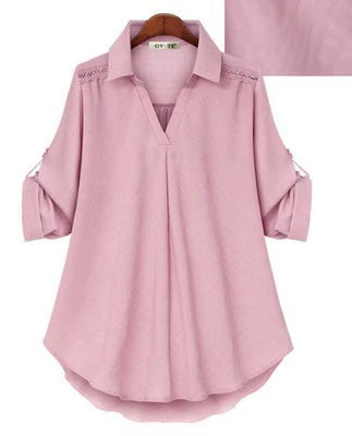 spring and autumn new shirt loose slim long sleeve versatile top