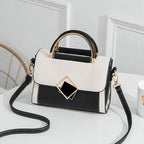Cross-Border Women's Bags 2025 New Trendy Textured Bags Korean Style Fashionable Large-Capacity Small Square Bag Single Shoulder Crossbody Bag