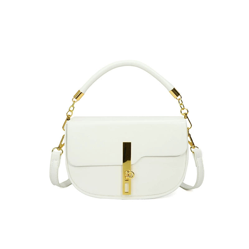 Fresh and sweet texture saddle bag trend underarm lock single shoulder messenger bag fashion cross-border handbag women's