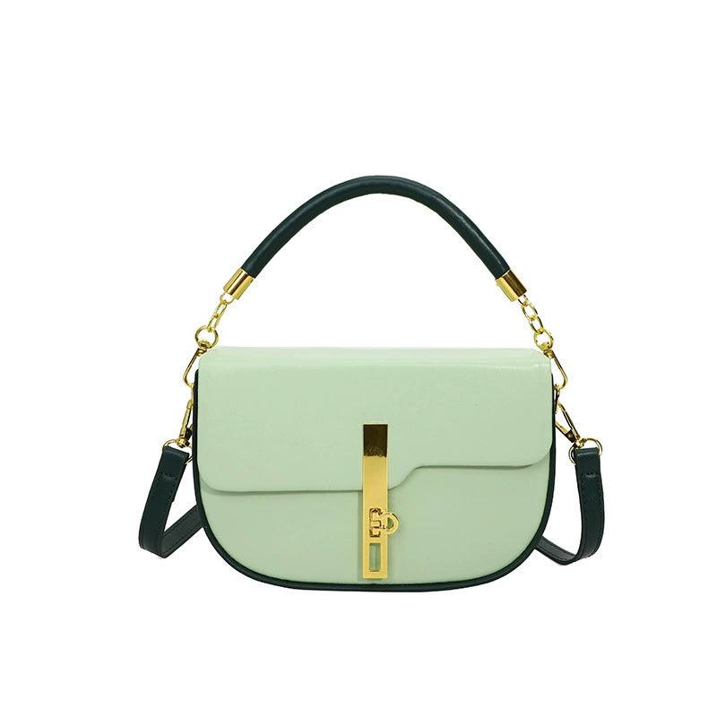 Fresh and sweet texture saddle bag trend underarm lock single shoulder messenger bag fashion cross-border handbag women's