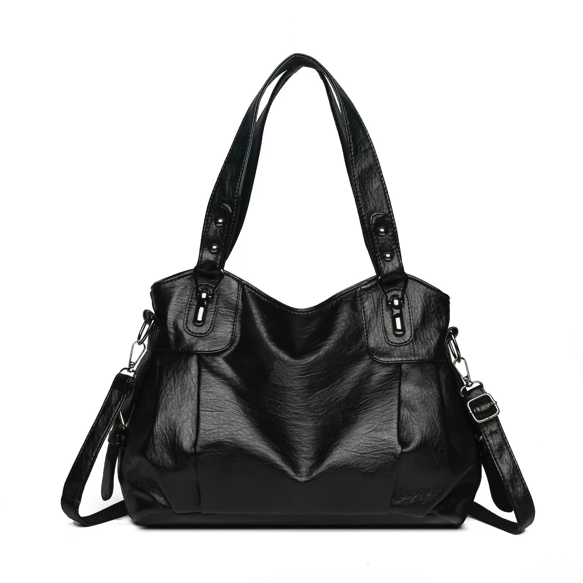 Vintage Women's Handbag Shoulder Crossbody Bag 2025 New Fashion Large Capacity Soft Leather Mother Bag Cross Border