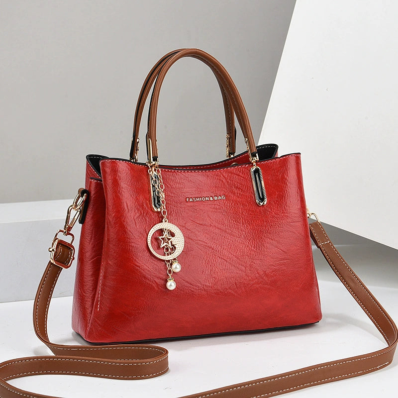 Cross-Border Women's Bag 2025 New Style Women's High-End Large-Capacity Handbag Mother Bag Single Shoulder Crossbody Tote Bag
