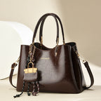 [Shichen Women's Bag] 2025 New Popular Fashion Handbag Simple Large Capacity Shoulder Crossbody Bag Joker Bag