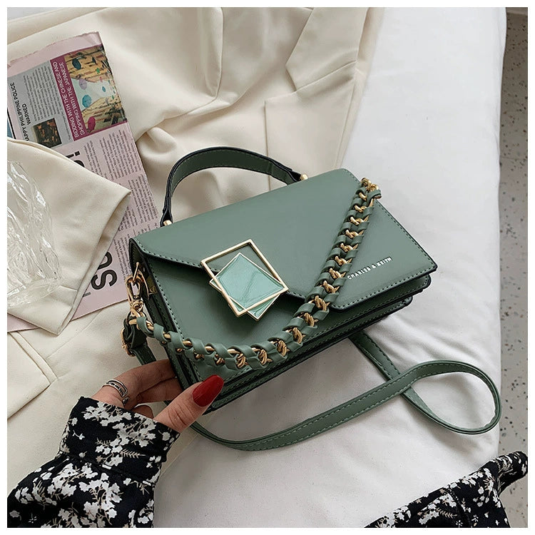 Cross-Border Export Women's Bag 2025 New Chain Shoulder Crossbody Bag Fashionable Versatile Handheld Small Square Bag Bags Wholesale