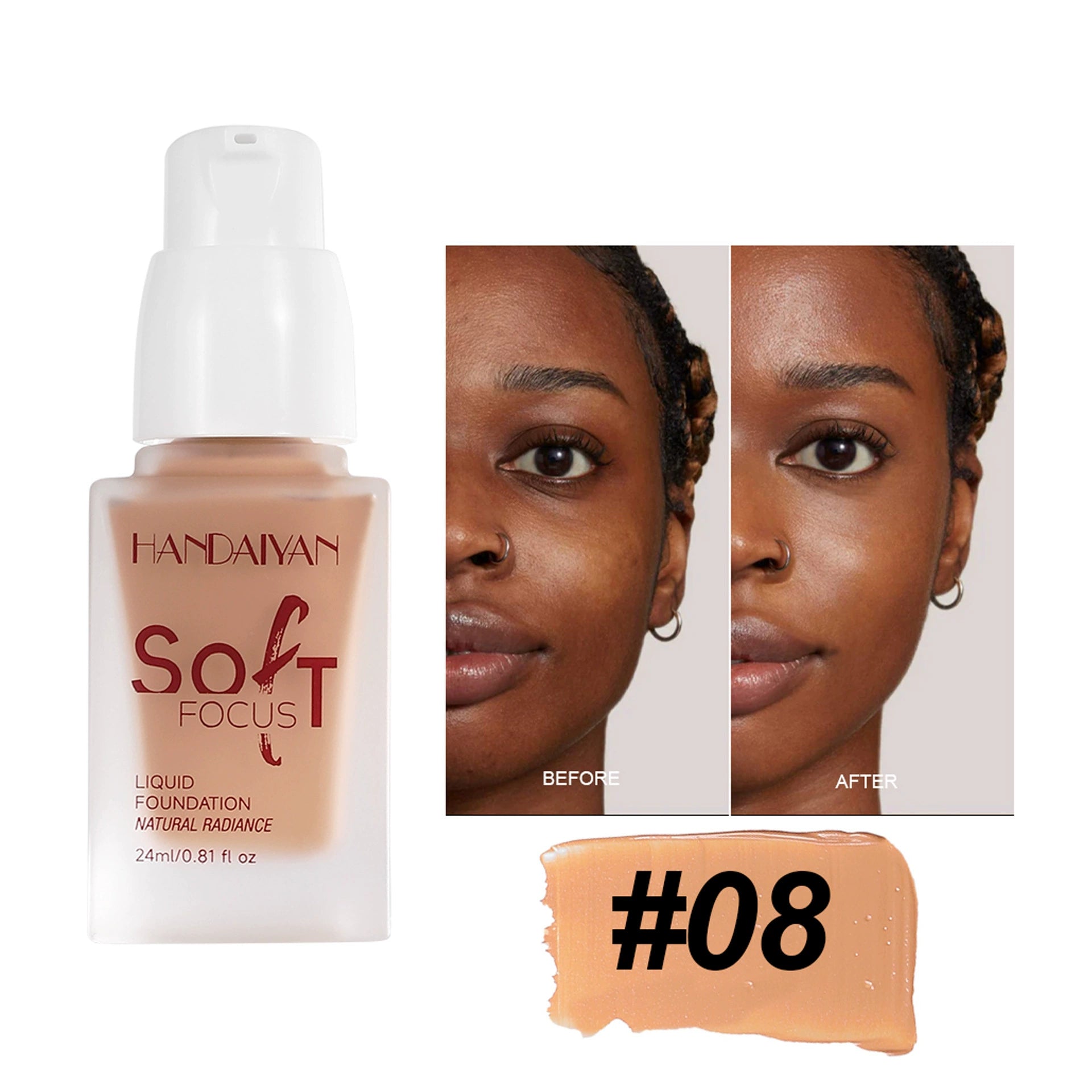 Cross-border foundation, long-lasting and non-transferable, handaiyan foundation, moisturizing and non-cakey, cosmetic wholesale.