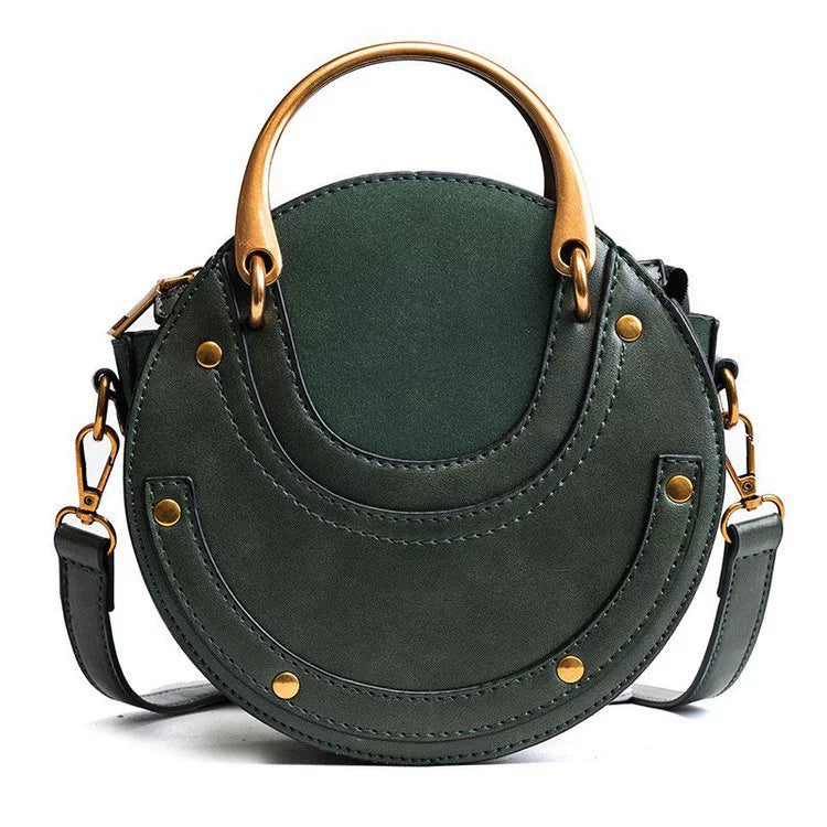 2022 Summer New Shoulder Bag Frosted Zipper Popular Bag Foreign Trade Women's Small Round Bag Popular Women's Bag