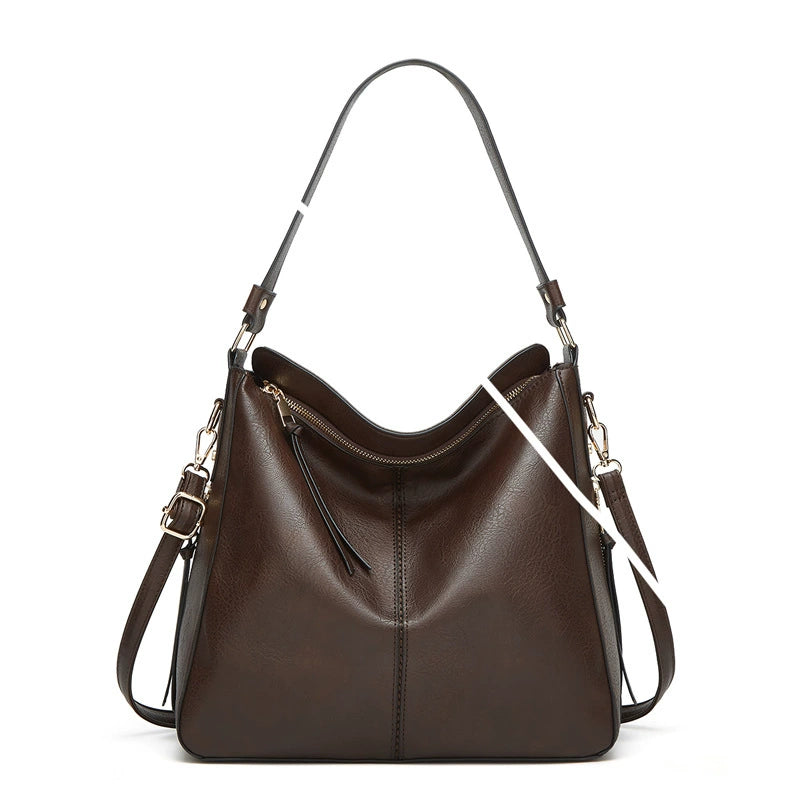Foreign trade bag women's winter new European and American fashion retro tote bag women's bag shoulder diagonal bag wholesale