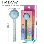 Cross-Border Color-Changing Lip Glazehaidaiyan Makeup Two-In-One Lollipop Moisturizing Lipstick Lip Oil Lip Gloss
