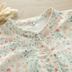 Western style printed cotton yarn long-sleeved shirt for women 2024 Spring and Autumn New loose slimming shirt top for women