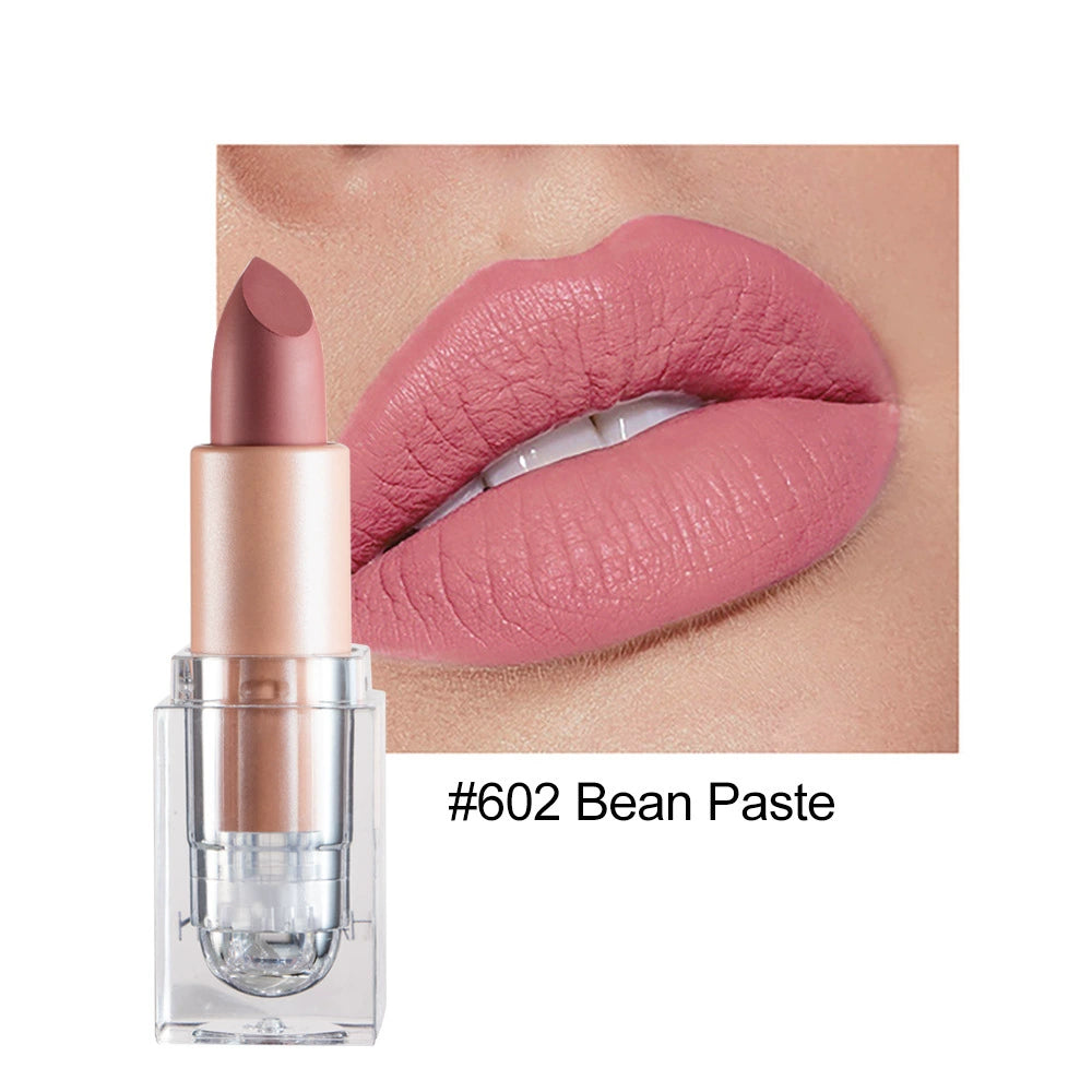Cross-Border Matte Lipstick Nude Color Handaiyan Not Easy to Fade Export Amazon Makeup Matte Lipstick Lipstick