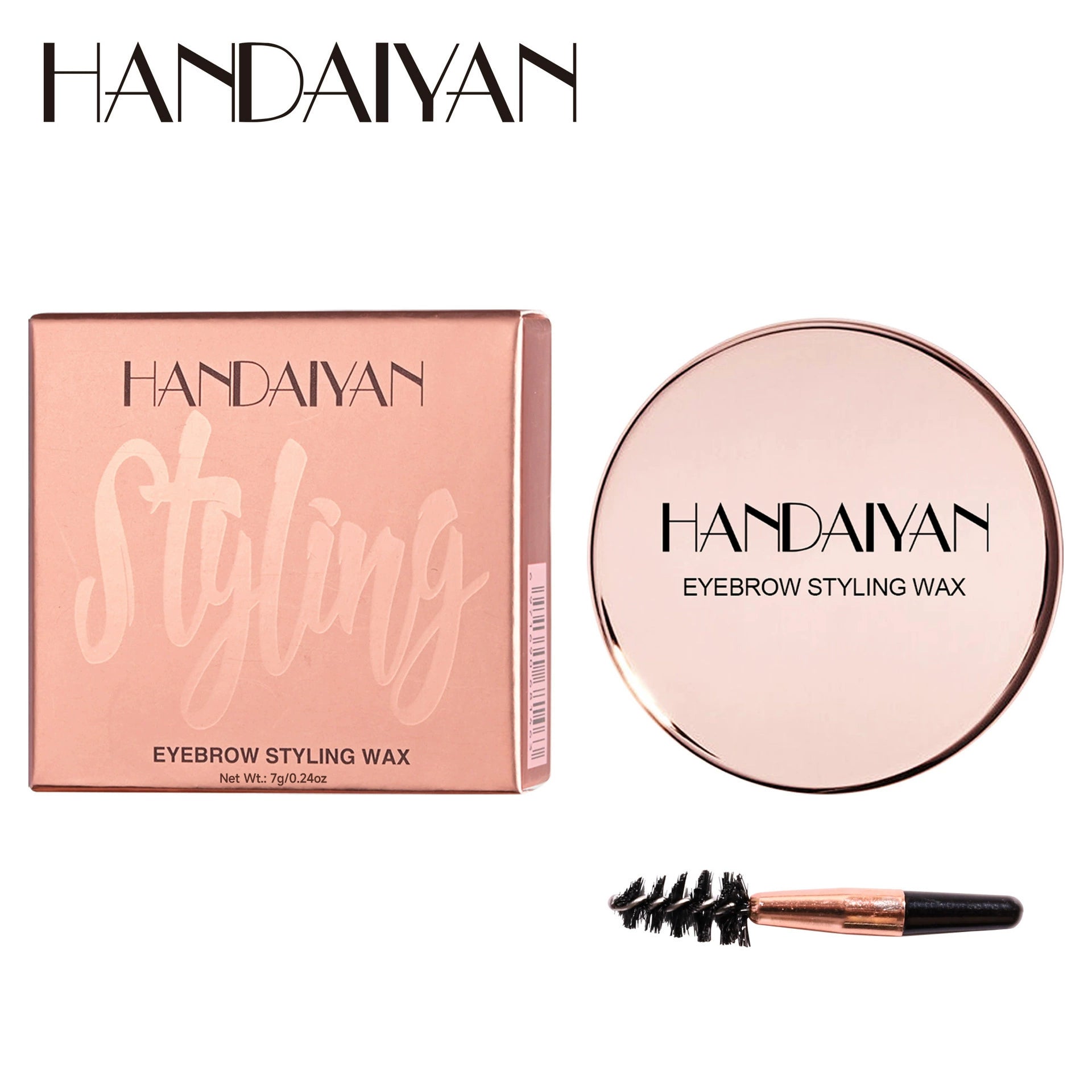 Cross-Border Styling Eyebrow Wax Handaiyan Wild Eyebrow Styling Cream Transparent Gel Stereo Long-Lasting Quick-Drying Eyebrow Cream
