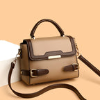 2025 Autumn/Winter New Women's Bag Single Shoulder Crossbody Bag Fashionable Versatile Color-Block Bag Practical Commuting Handbag for Women