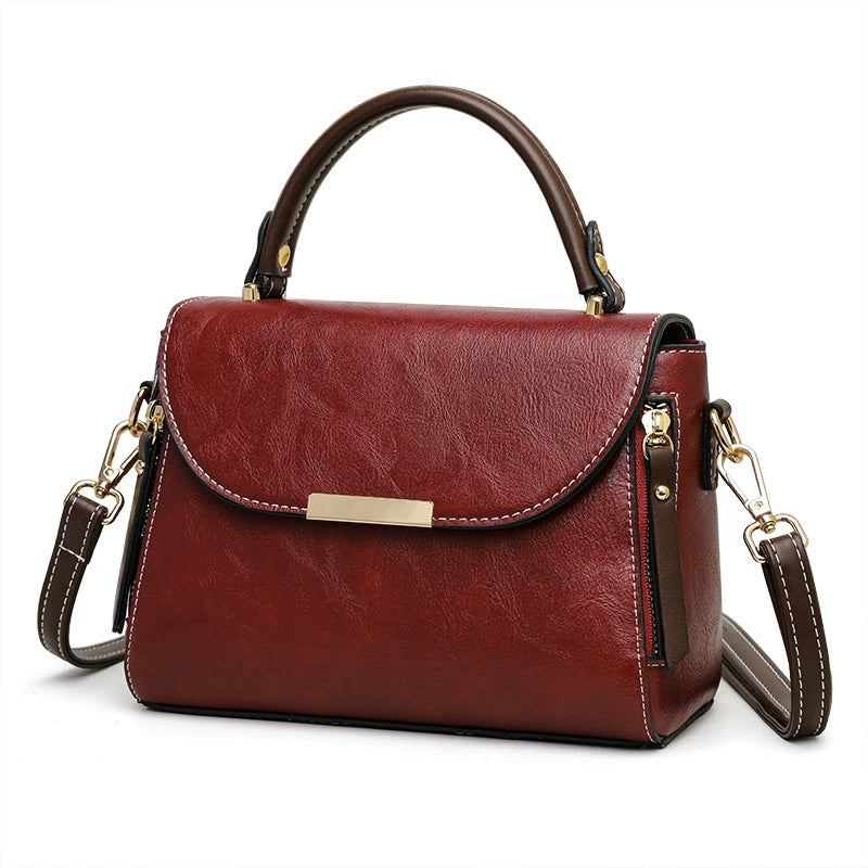 Cross-Border Bags for Women, New Cross-Body Bags, Fashionable Retro Shoulder Bags, Simple Commuter Handbags, High-End Small Square Bags