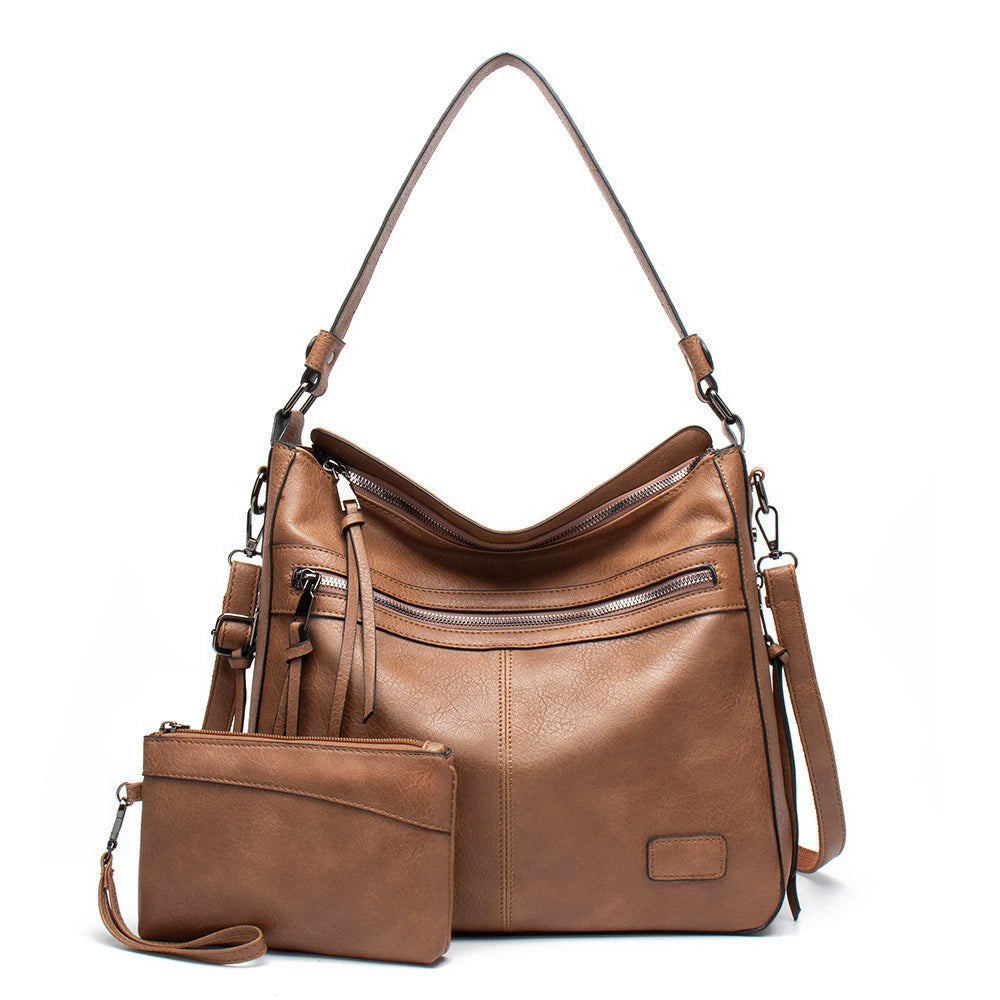 Purse New Cross-Body Large Handbag European and American Casual Mother-In-Law Cross-Body Bag Women's Fashion Trendy Women's Shoulder Bag
