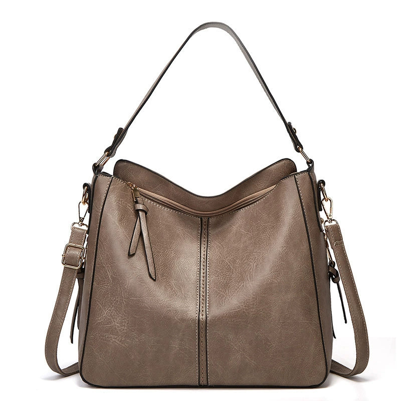 Foreign trade bag women's winter new European and American fashion retro tote bag women's bag shoulder diagonal bag wholesale