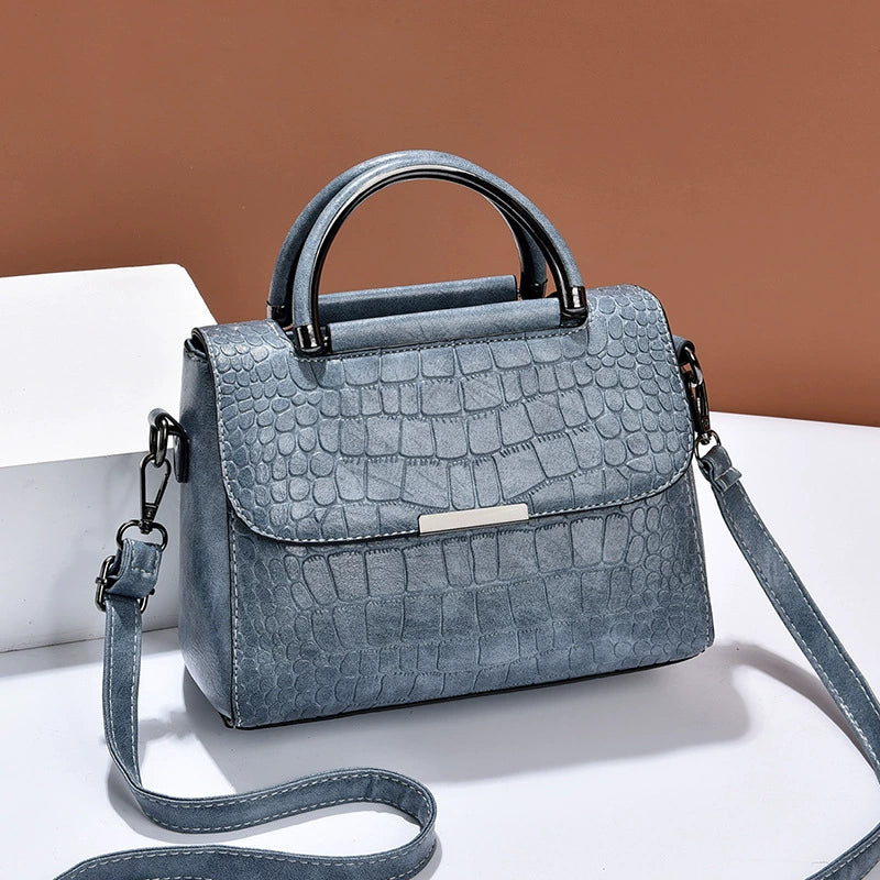 Bags Women's Bags 2025 New Personalized Stone Pattern Shoulder Bags Fashionable Retro Large Capacity Handbags Dropshipping