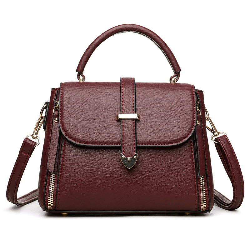 New Handbag, Women's Crossbody Bag, High-End Fashionable Soft Leather Mother Bag, Practical, Simple and Versatile Shoulder Bag
