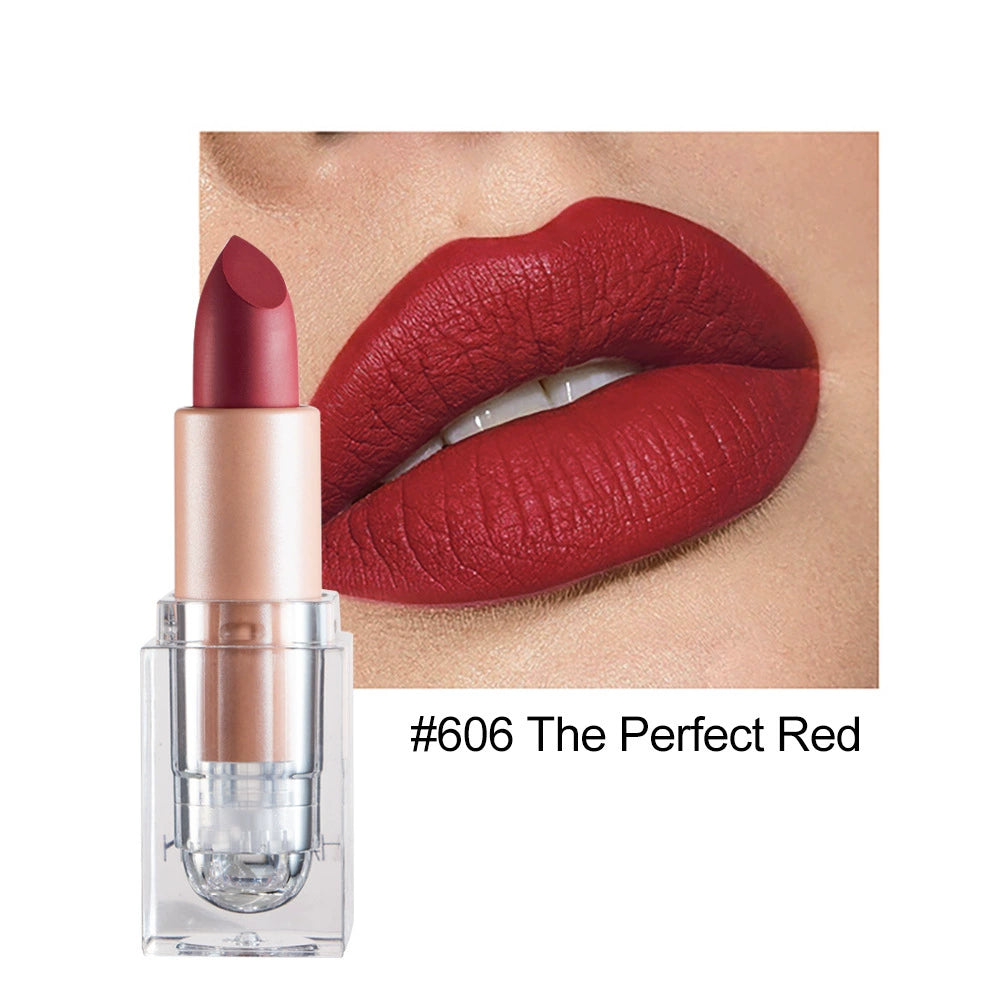 Cross-Border Matte Lipstick Nude Color Handaiyan Not Easy to Fade Export Amazon Makeup Matte Lipstick Lipstick