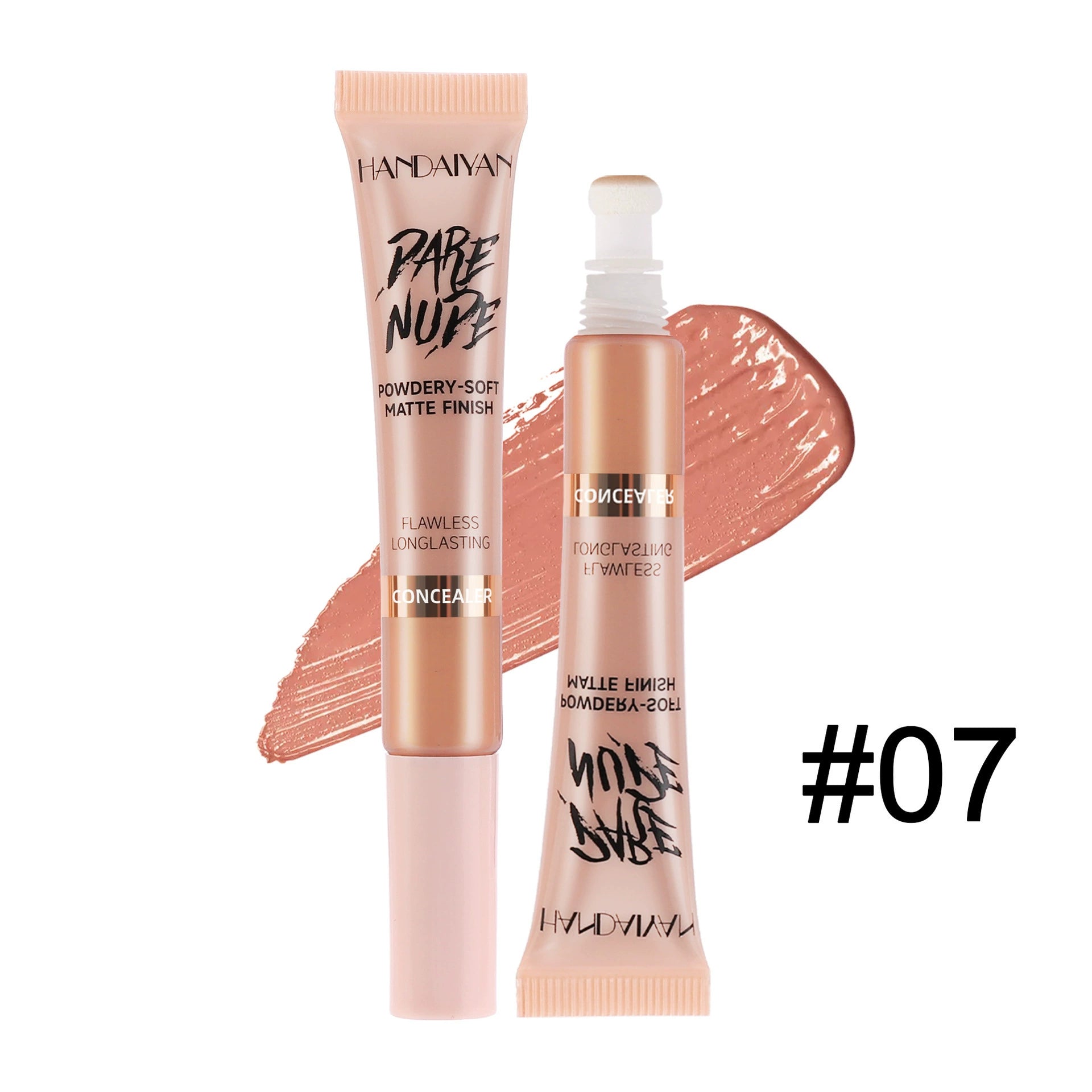 Cross-Border Concealer Handaiyan Concealer European and American Makeup Concealer Liquid to Cover Facial Spots Soft Tube Concealer