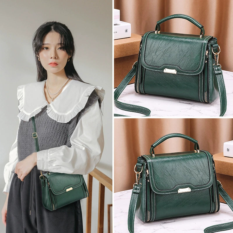 Small Bag for Women 2025 New Spring Satchel Small Square Bag Korean Style Retro Women's Bag Wholesale Large Capacity Douyin Shoulder Bag