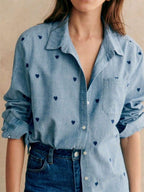 Ruihu Cross-Border Ebay Amazon Foreign Trade Mid-Length Long-Sleeve Shirt 2025 Autumn European and American Style Design Shirt