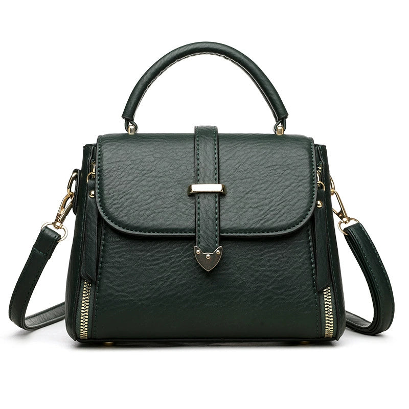 New Handbag, Women's Crossbody Bag, High-End Fashionable Soft Leather Mother Bag, Practical, Simple and Versatile Shoulder Bag