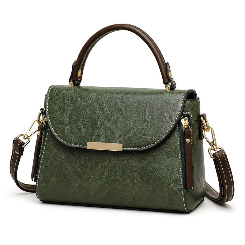 Cross-Border Bags for Women, New Cross-Body Bags, Fashionable Retro Shoulder Bags, Simple Commuter Handbags, High-End Small Square Bags