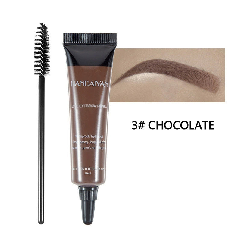 Cross-Border Eyebrow Dyeing Cream, Handaiyan Eyebrow Cream, Light Eyebrow Long-Lasting Waterproof Non-Smudge Liquid Eyebrow Gel Dyeing Eyebrow Cream