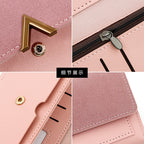 New Women's Wallet Fashion Simple Women's Pu Long Wallet Wallet Multi-Card Slot Card Holder Clutch Bag Wholesale