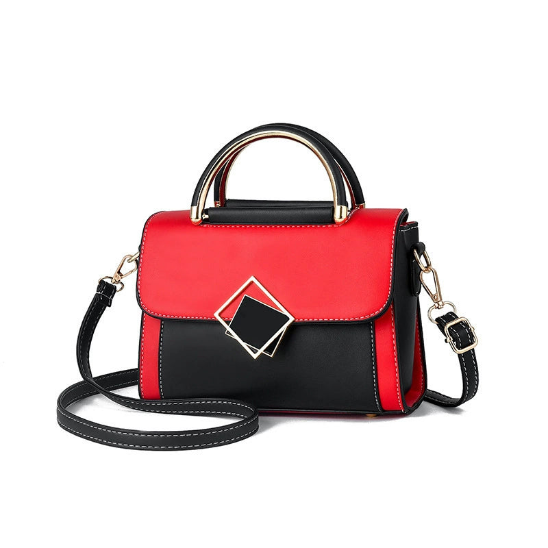 Cross-Border Women's Bags 2025 New Trendy Textured Bags Korean Style Fashionable Large-Capacity Small Square Bag Single Shoulder Crossbody Bag