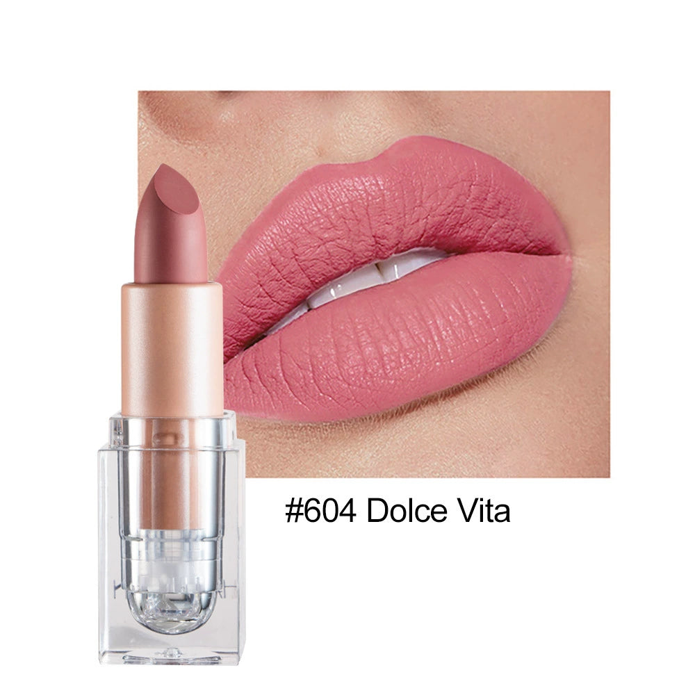 Cross-Border Matte Lipstick Nude Color Handaiyan Not Easy to Fade Export Amazon Makeup Matte Lipstick Lipstick