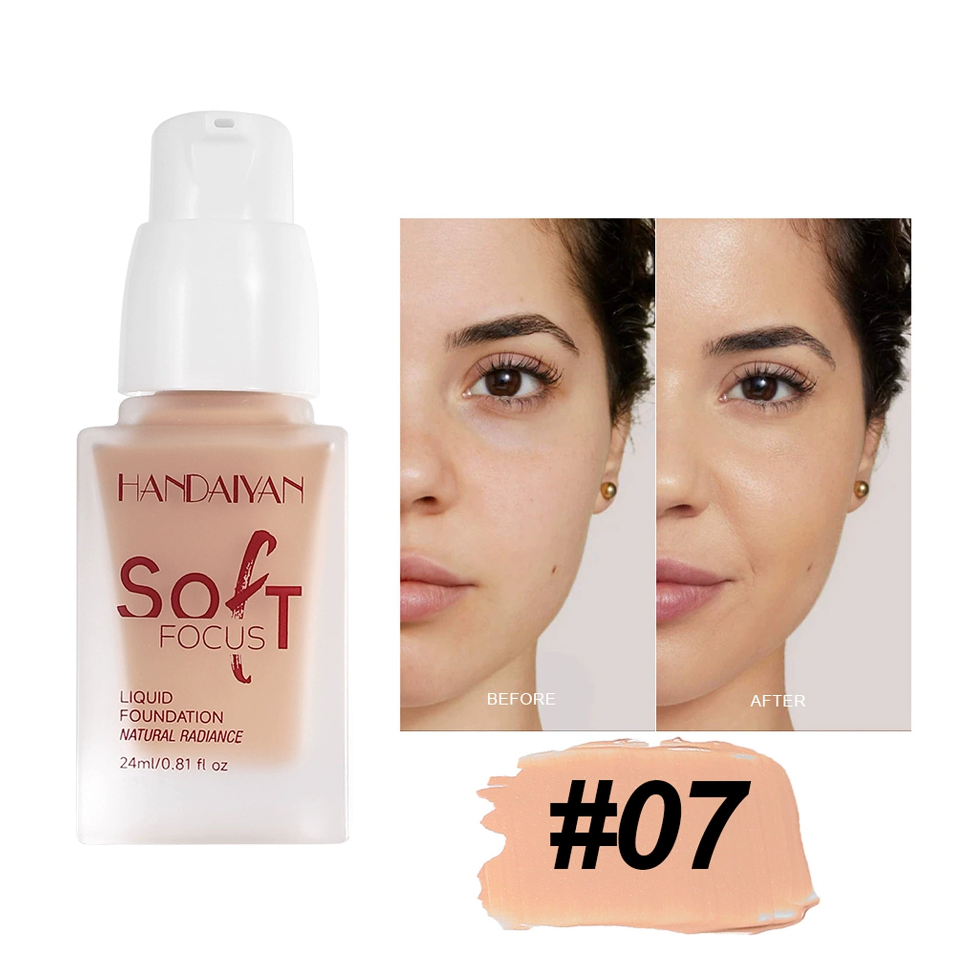Cross-border foundation, long-lasting and non-transferable, handaiyan foundation, moisturizing and non-cakey, cosmetic wholesale.