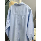 Cross-Border Pure Cotton Solid Color Women's Loose Casual Slimming Versatile Layered Sun Protection Shirt Top Wholesale