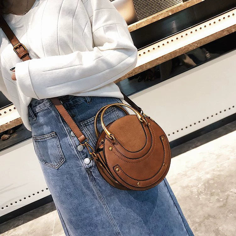 2022 Summer New Shoulder Bag Frosted Zipper Popular Bag Foreign Trade Women's Small Round Bag Popular Women's Bag