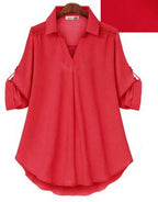spring and autumn new shirt loose slim long sleeve versatile top