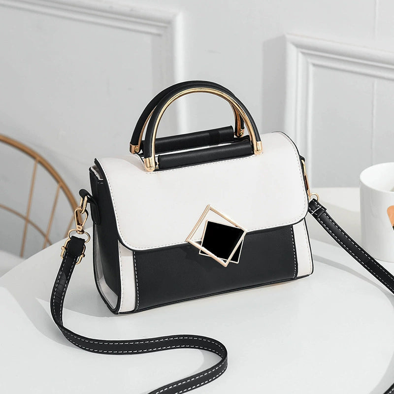 Cross-Border Women's Bags 2025 New Trendy Textured Bags Korean Style Fashionable Large-Capacity Small Square Bag Single Shoulder Crossbody Bag