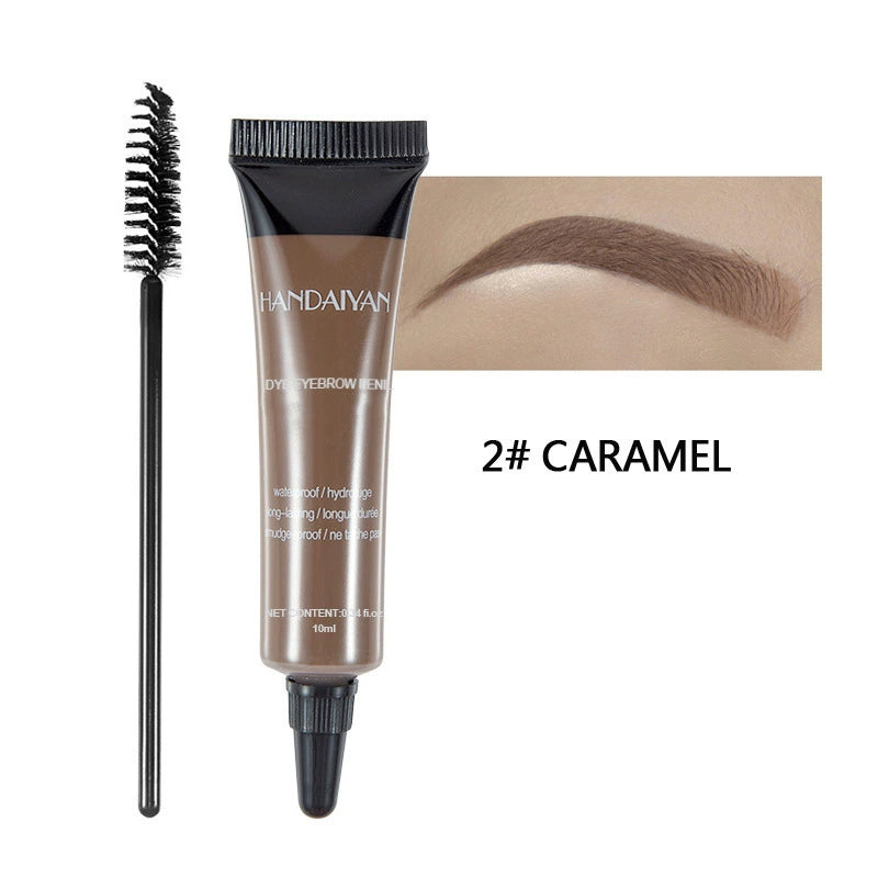 Cross-Border Eyebrow Dyeing Cream, Handaiyan Eyebrow Cream, Light Eyebrow Long-Lasting Waterproof Non-Smudge Liquid Eyebrow Gel Dyeing Eyebrow Cream